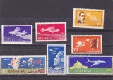 ROMANIA 1960 LP 500 ZIUA AVIATIEI SERIE MNH., Spatiu, Nestampilat