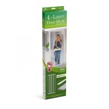 Perdea pt. usa din plasa anti-tantari, 4 benzi, max. 100 x 220 cm, alb Best CarHome, Garden Of Eden