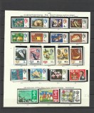 FIJI 1969 DEFINITIVE PASARI PESTI ARHITECTURA PEISAJE, Nestampilat