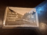 Carte postala , Slanic Moldova Vila Teodoru si Administratia Bailor , alb negru - Necirculata