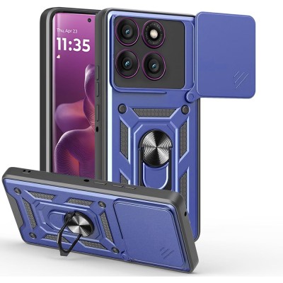Husa Motorola Edge 60 Pro protectie camera Techsuit CamShield Series, albastru foto