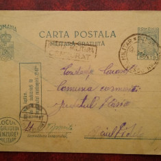 1942-C.P.circ. CENZURAT ,Posta Militara Cenzurat-3 stampile