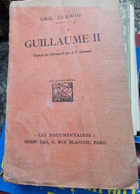 Emil Ludwig - Guillaume II foto