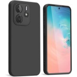Husa Soft Touch, slim, ALC Mobile, anti soc, compatibila cu Xiaomi Redmi Note 14 5G, Negru Tpu
