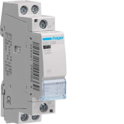 Contactor modular 25A 2ND 230V Hager ESC225 foto