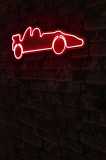 Decoratiune luminoasa LED, Formula 1 Race Car, Benzi flexibile de neon, DC 12 V, Rosu, Neon Graph