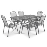 Set de mobilier de grădină Melfi 6+1 antracit