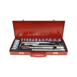 Cumpara ieftin Trusa chei tubulare 1 2 25 piese 8-32mm cu clichet rapid, bara L si extensii, set complet pentru mecanica auto si reparatii