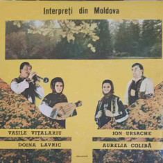 Disc vinil, LP. INTERPRETI DIN MOLDOVA-Vasile Vitalariu, Ion Ursache, Doina Lavric, Aurelia Colib&#259;