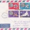 bnk fil Romania - plic circulat Romania - Coreea de Sud - JO Seul 1988 - zbor TAROM