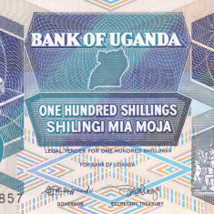 Bancnota Uganda 100 Shilingi 1988 - P31b UNC