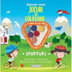 Joc de calatorie Sporturi pentru copii 7+ cu 4 table si zaruri