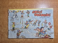 revista pentru copii - arici pogonici - ianuarie 1963 - poezii , cantece,jocuri ,benzi desenate,divertisment