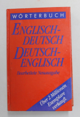 WORTERBUCH ENGLISH - DEUTSCH / DEUTSCH - ENGLISH - BEARBEITETE NEUAUSGABE , ANII &amp;#039;90 foto