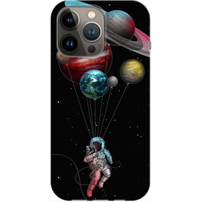 Husa compatibila cu Apple iPhone 14 Pro Max model Space walk, Silicon, TPU, Viceversa