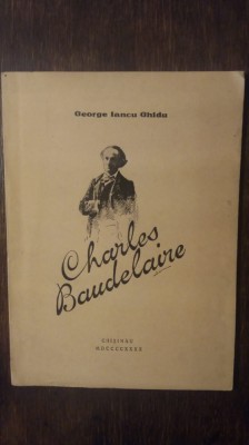 CHARLES BAUDELAIRE- GEORGE IANCU GHIDU foto