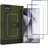 Set 2 Folii de protectie Hofi Glass Pro+ pentru Samsung Galaxy S24 Ultra Negru