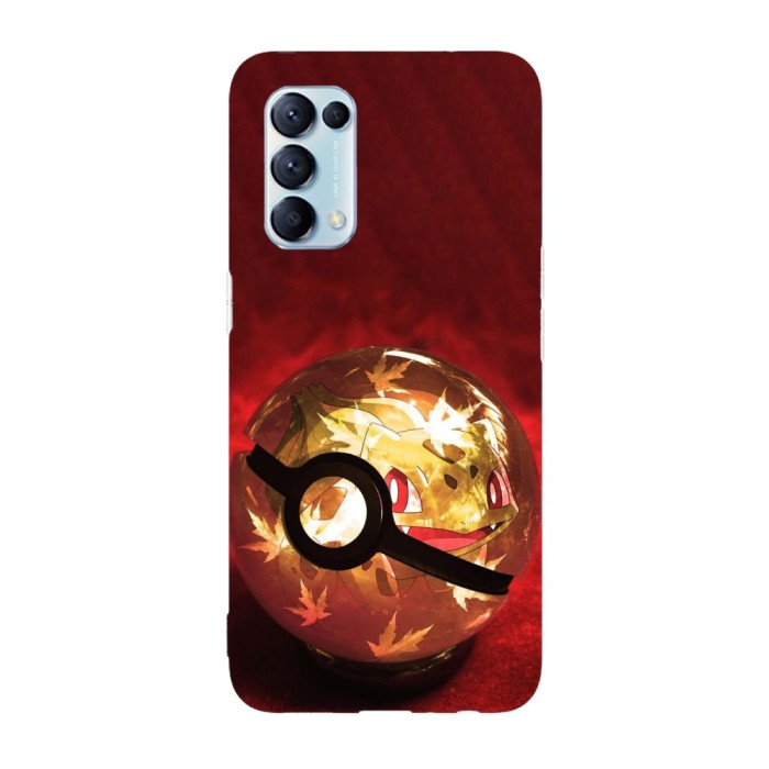 Husa compatibila cu Oppo Find X2 Pro model Bulbasaur Pokemon ball, Silicon, TPU, Viceversa