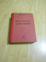 TEODOR IORDANESCU--DICTIONAR LATIN-ROMAN - 1945-918 pagini. foto