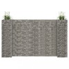 VidaXL Jardinieră gabion &icirc;n formă de H, s&acirc;rmă oțel, 260 x 40 x 150 cm 145663