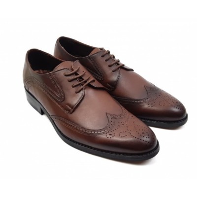 OFERTA MARIMEA 44 - Pantofi barbati derbi, eleganti din piele naturala L749M foto