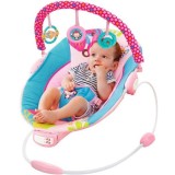 Leagan Electric Bebelusi cu Vibratii, Melodii si Bara Activitati, Husa Plus, 0-12 luni, Max 11kg
