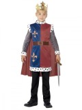 Cumpara ieftin Costum Rege Arthur Medieval Baieti, 10-12 Ani (145-158cm), Kidmania - Tunica, Capa, Coroana - Carnaval/Serbare