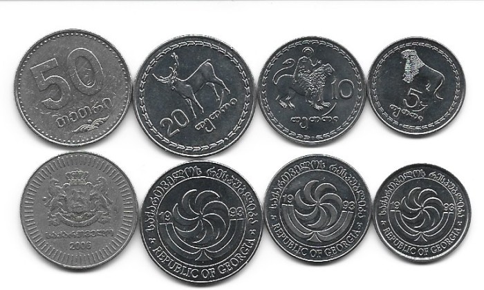 Georgia lot 4 monede