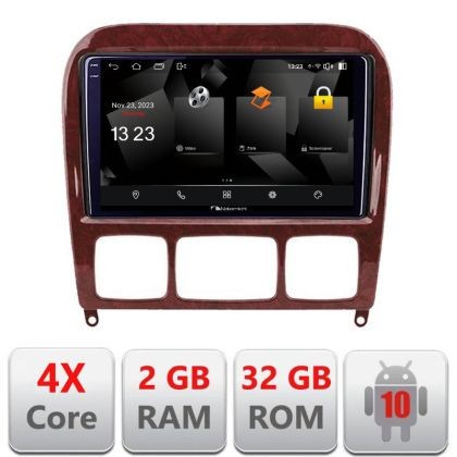 Navigatie Mercedes Clasa S 1998-2005 5230-220 Android Ecran 720P Quad Core 2+32 carplay android auto CarStore Technology