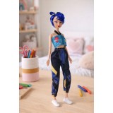 Papusa muzicala 32 cm Kpop Demon Hunters K-pop Demon Hunters Vanatorii de Demoni - Zoey