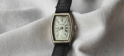 argint CHILEX FRANTA Ceas MECANIC de mana perfect functional 17 rubine VECHI rar foto
