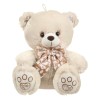 Urs panda bej cu papion 25x21x28cm, jumbo