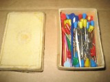 A223-Cutie cu set 50 ace croitorie Germania metal si plastic.