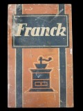 NI546 Cutie din tablă pentru 250 grame cafea Franck, Heinrich Franck S&ouml;hne SAR București-Brașov, perioada interbelică
