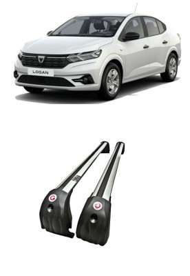 Set 2 bare transversale de portbagaj din Aluminiu compatibil Dacia Logan III 2021-2024 foto