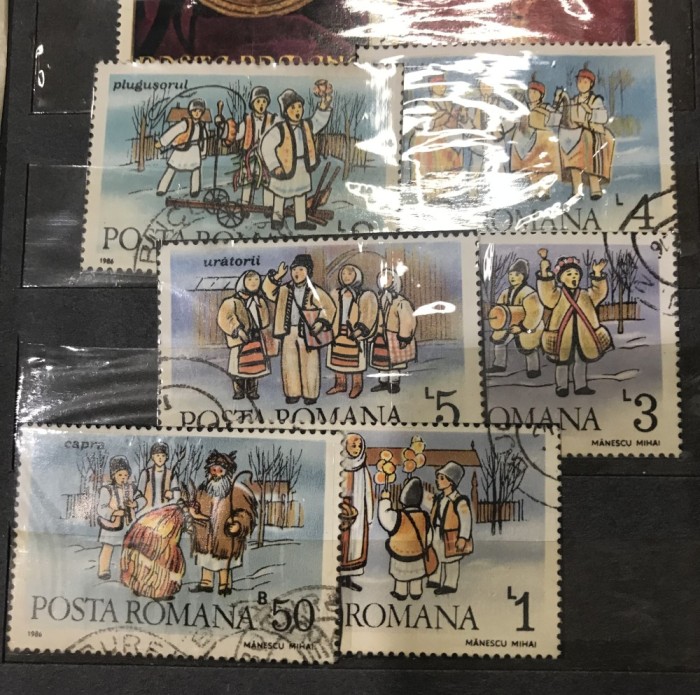 (T) Timbre Serii Romania Uratori