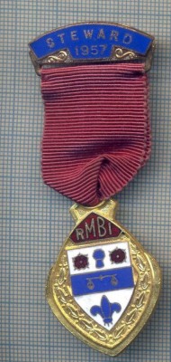 AX 96 MEDALIE MASONICA -RMBI-ROYAL MASONIC BENEVOLENT INSTITUTION -STEWART 1957 foto