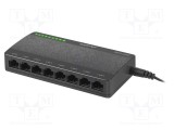 Switch Ethernet LANBERG 8 porturi RJ45 1Gbps negru