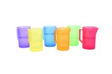 Set de 6 carafe translucide colorate pentru activitati senzoriale, Tickit