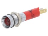 Lampă de Control LED Roșie 24VDC 8mm Plastic