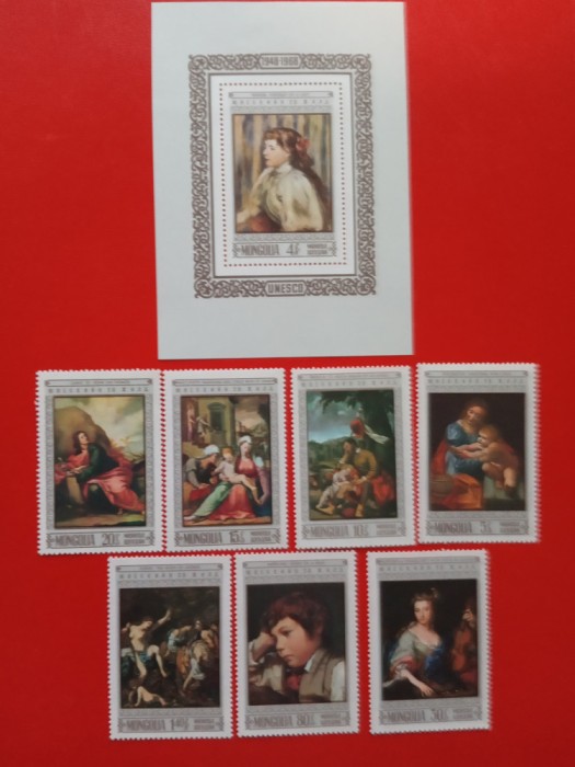 MONGOLIA, PICTURI - COLIȚĂ - SERIE COMPLETĂ MNH