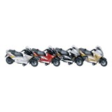 Motocicleta die cast cu sunete si lumini, lungime 12.5 cm
