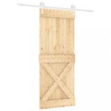 Cumpara ieftin Usa glisanta cu set de feronerie 85x210 cm, lemn masiv de pin