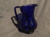 Arta / design / colectie - Veche carafa romaneasca albastra realizata manual model deosebit !