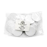 Set de 8 unități: Fișe adezive de schimb pentru discuri de pedichiură, 25 mm, #150, 50 bucăți, gri