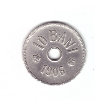 Moneda 10 bani 1906 J - Hamburg, stare buna, curata foto