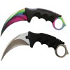 Set doua cutite karambit IdeallStore®, Comando Specialist, otel inoxidabil, multicolor, 20 cm