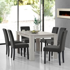 Set OakE masa bucatarie cu 6 scaune multicolor [en.casa] HausGarden Leisure