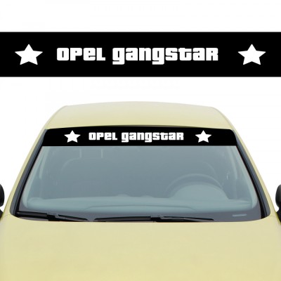 Sticker Parasolar Opel Gangstar , Autocolant Parbriz pentru Tuning Opel foto