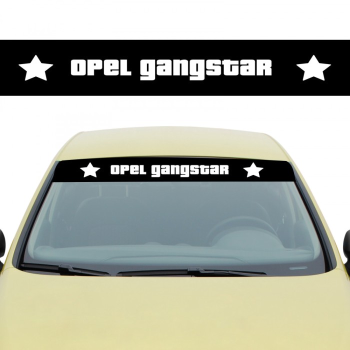 Sticker Parasolar Opel Gangstar , Autocolant Parbriz pentru Tuning Opel